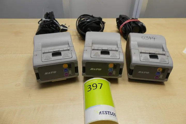 3x Sato Mobiler Etiketten-/Bondrucker